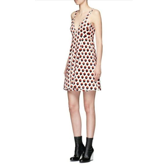 VICTORIA BECKHAM New Strawberry Jacquard Dress - Picture 6 of 10